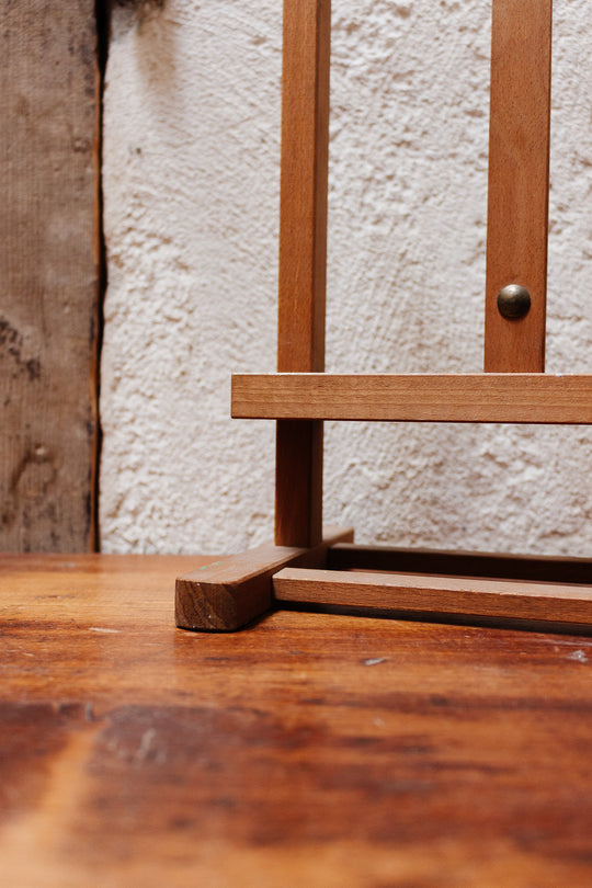 vintage french wooden H frame artist's easel