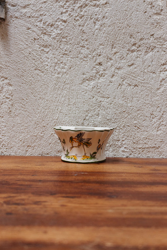 vintage french moustiers bouquetière