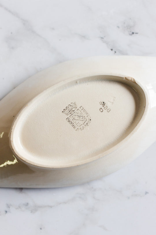 antique french green digoin sarreguemines transferware ravier