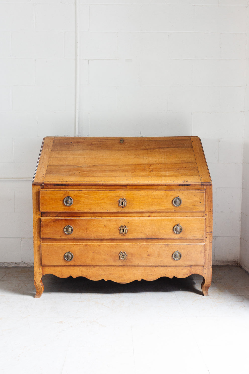 19th century french Louis XVI walnut secretary