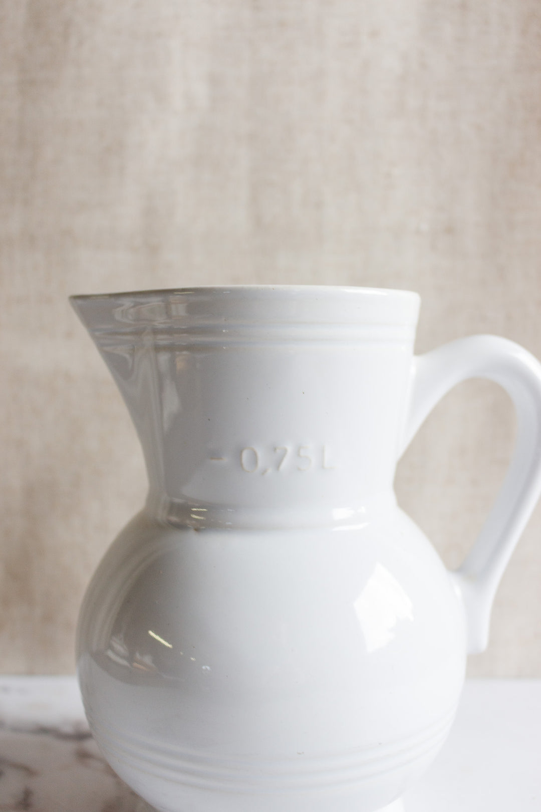 vintage french emile henry glazed pitcher