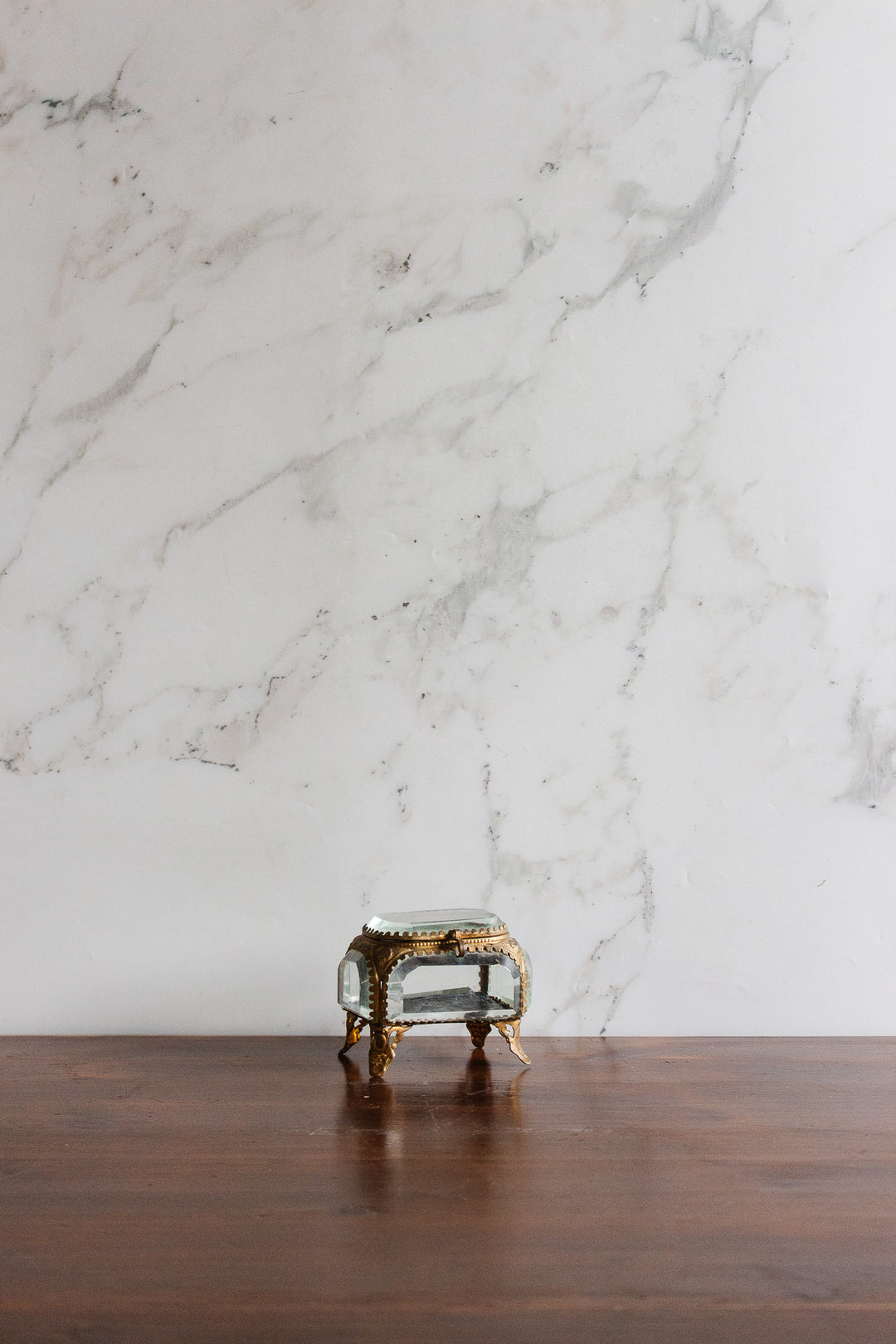 1920s french beveled glass bijoux casket