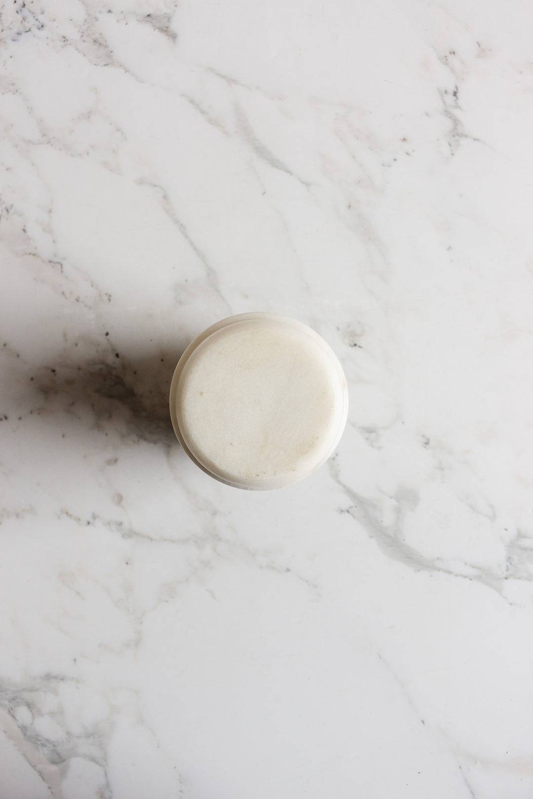 vintage french alabaster barrel vase