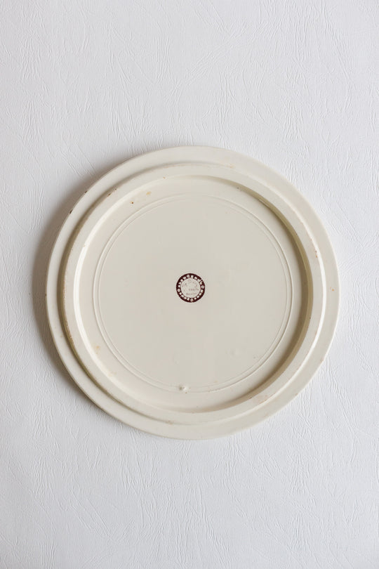 vintage french breton faience cake plate par Ty Breiz
