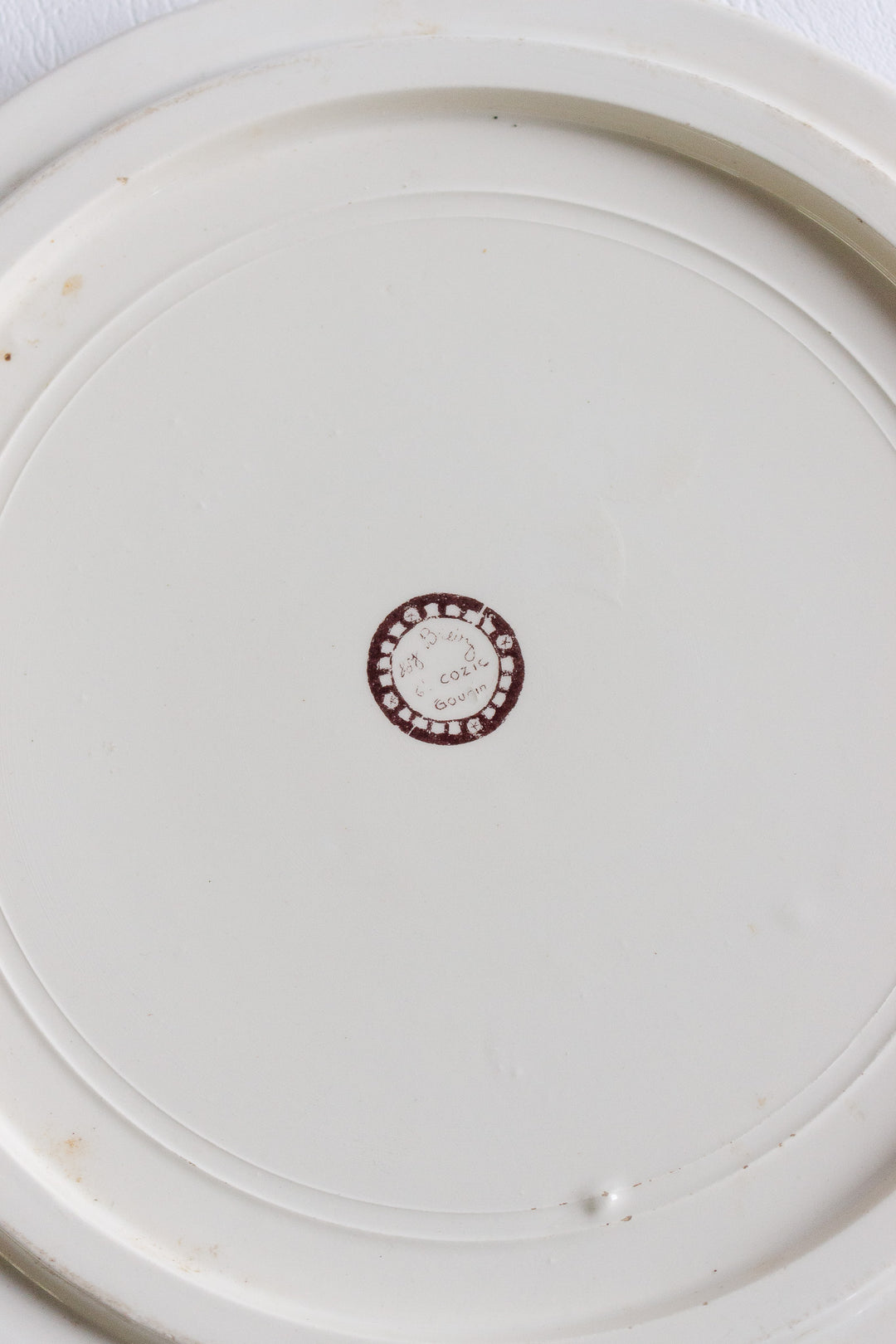 vintage french breton faience cake plate par Ty Breiz