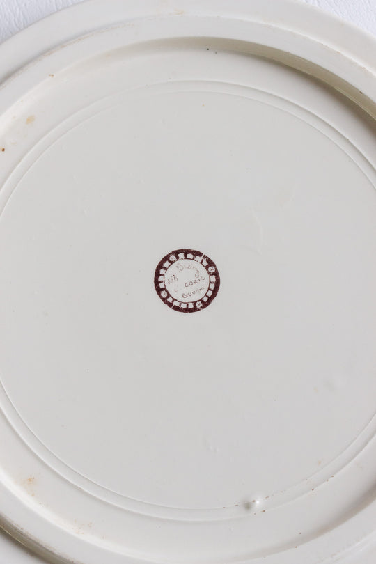 vintage french breton faience cake plate par Ty Breiz