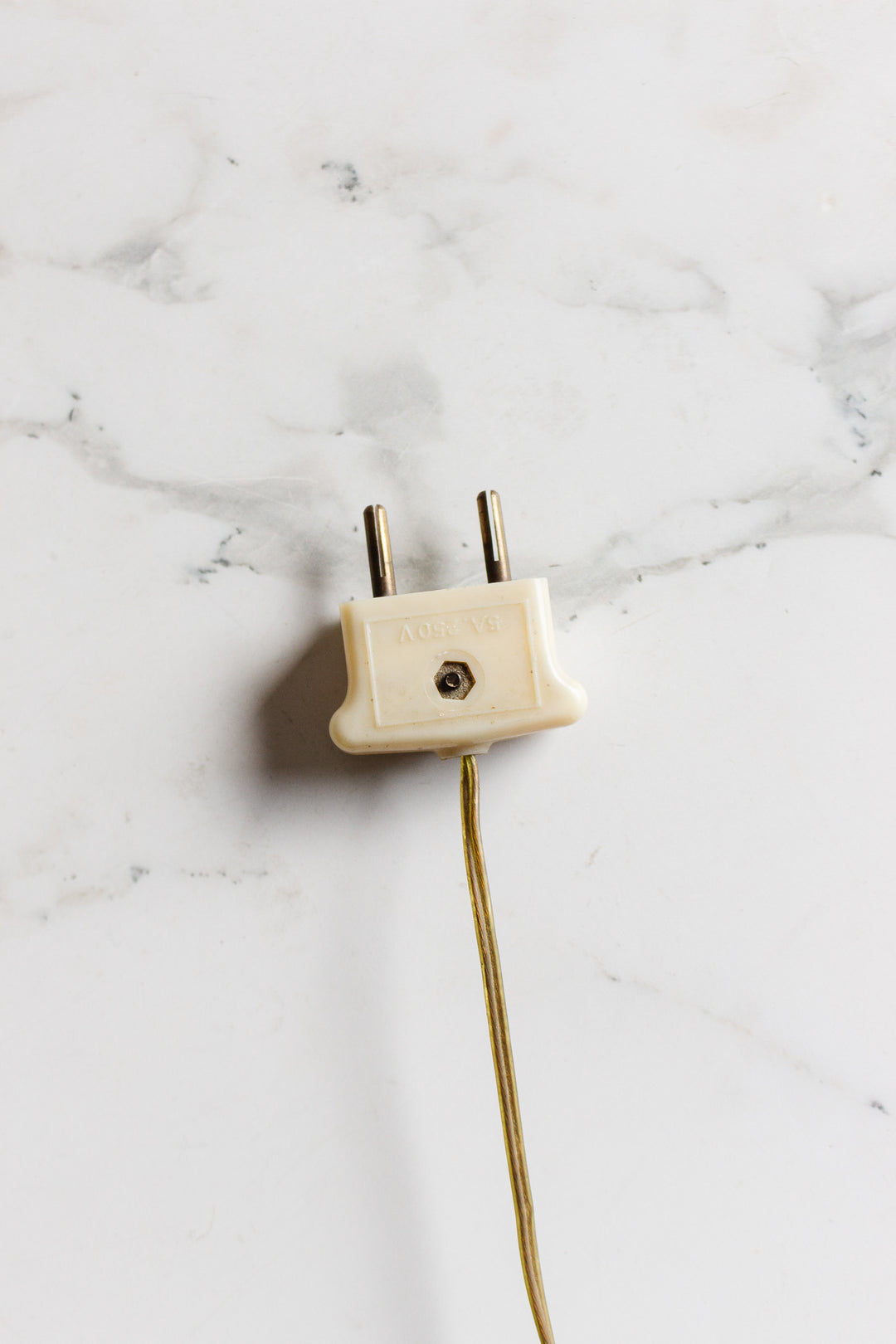 antique french cast brass lamp