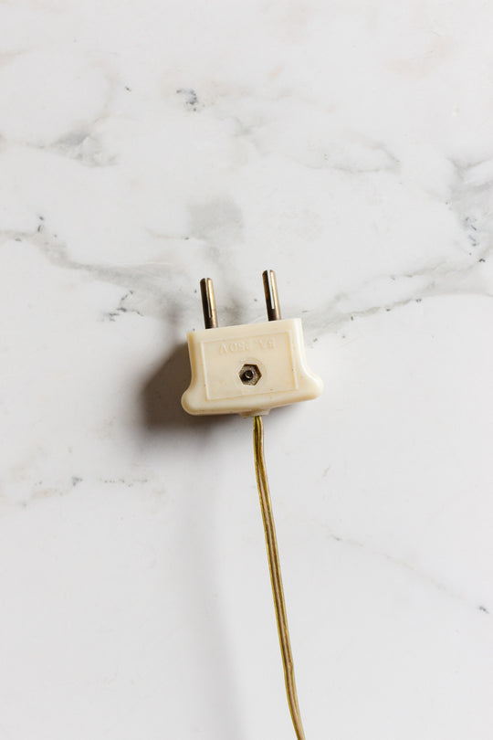 antique french cast brass lamp