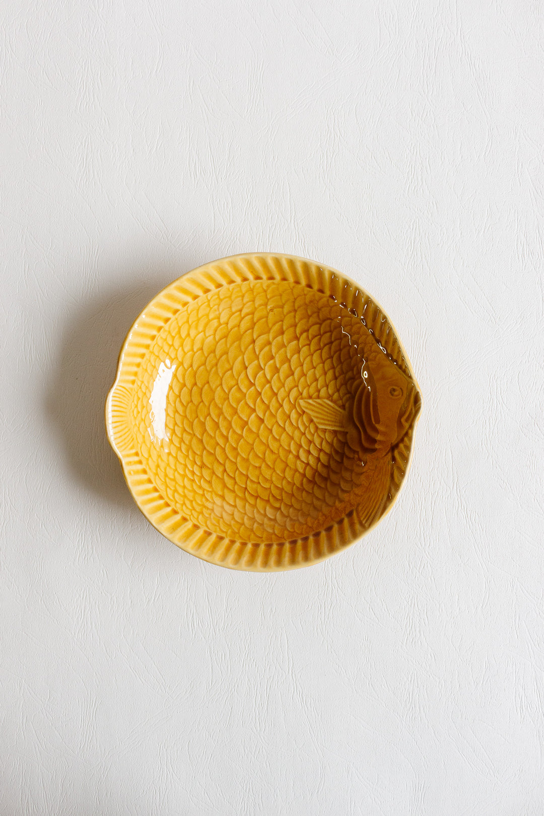 rare midcentury french sarreguemines fish service plates