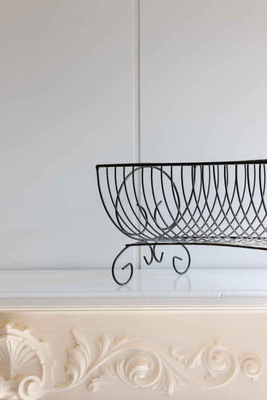 vintage french metal dish rack