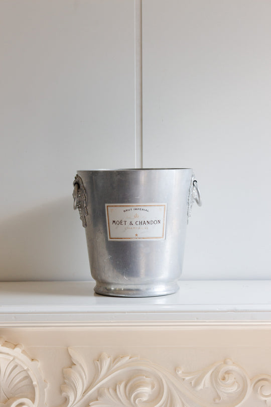 vintage french aluminum "moët et chandon" champagne bucket