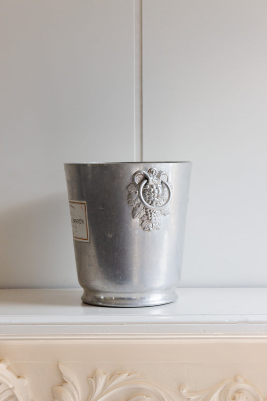 vintage french aluminum "moët et chandon" champagne bucket