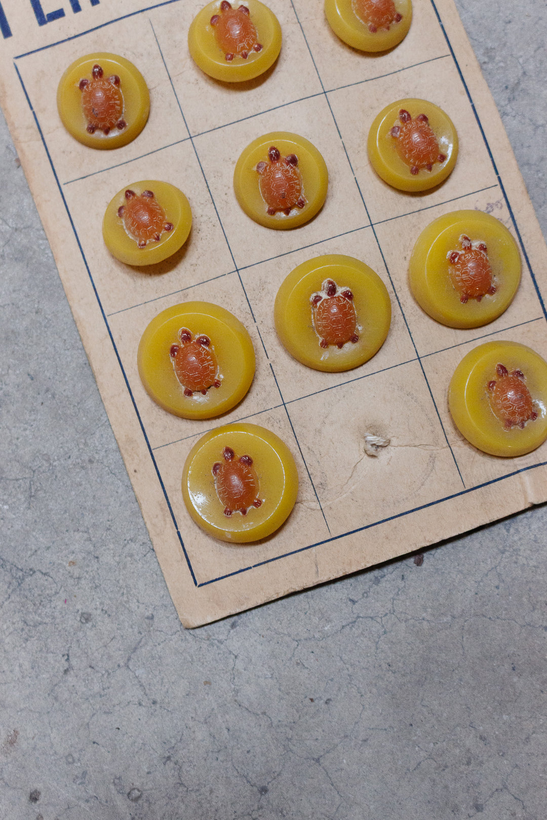 midcentury french unbreakable "plasco" button card