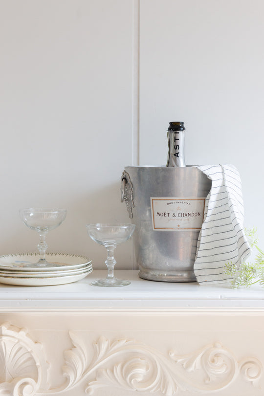 vintage french aluminum "moët et chandon" champagne bucket