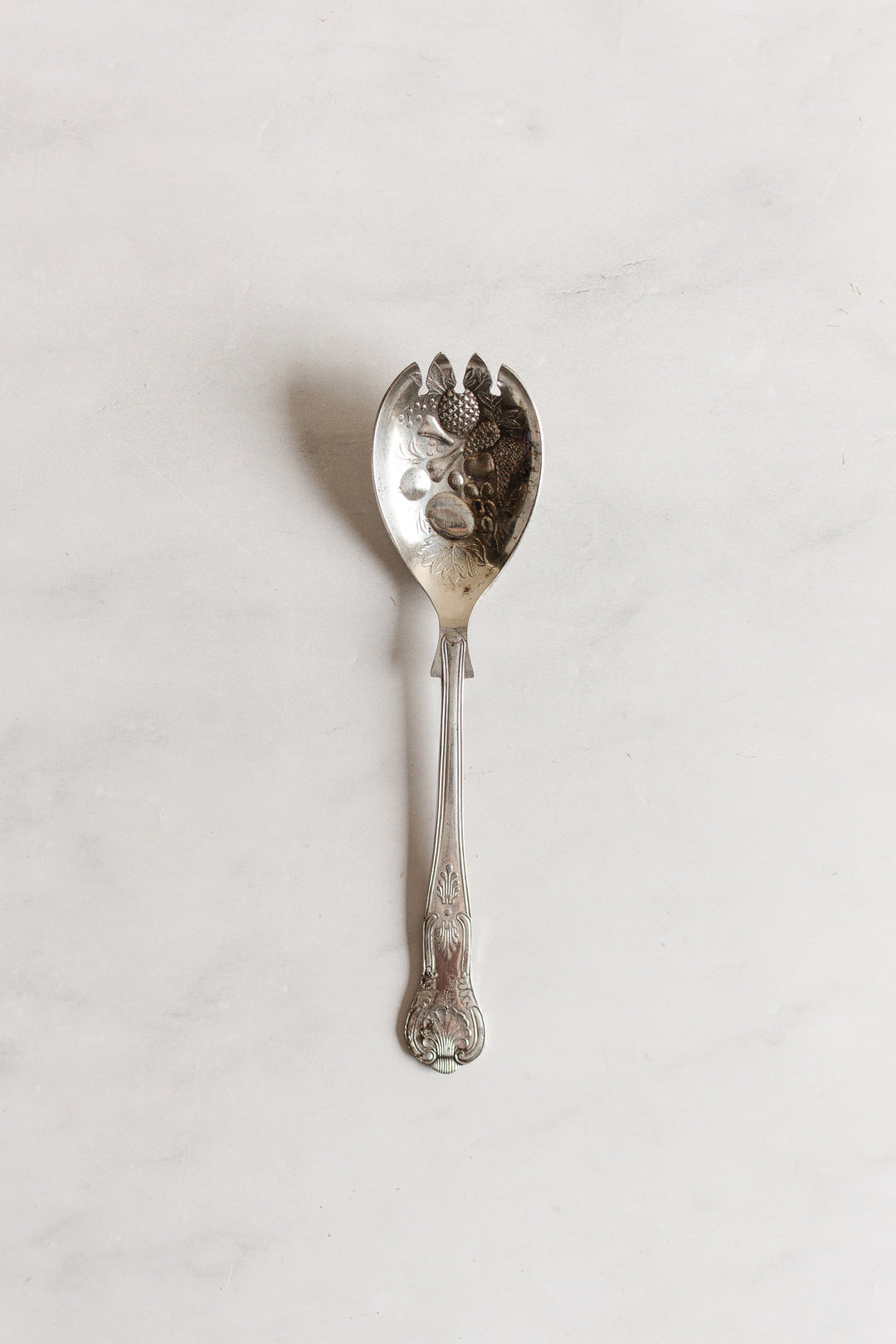 vintage italian silverplate salad tongs