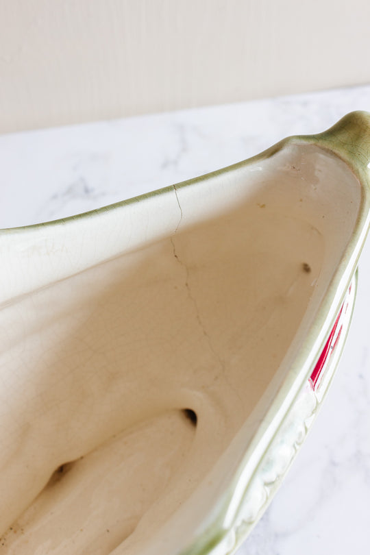 turn of the century french Five Lilles majolica art deco jardinière