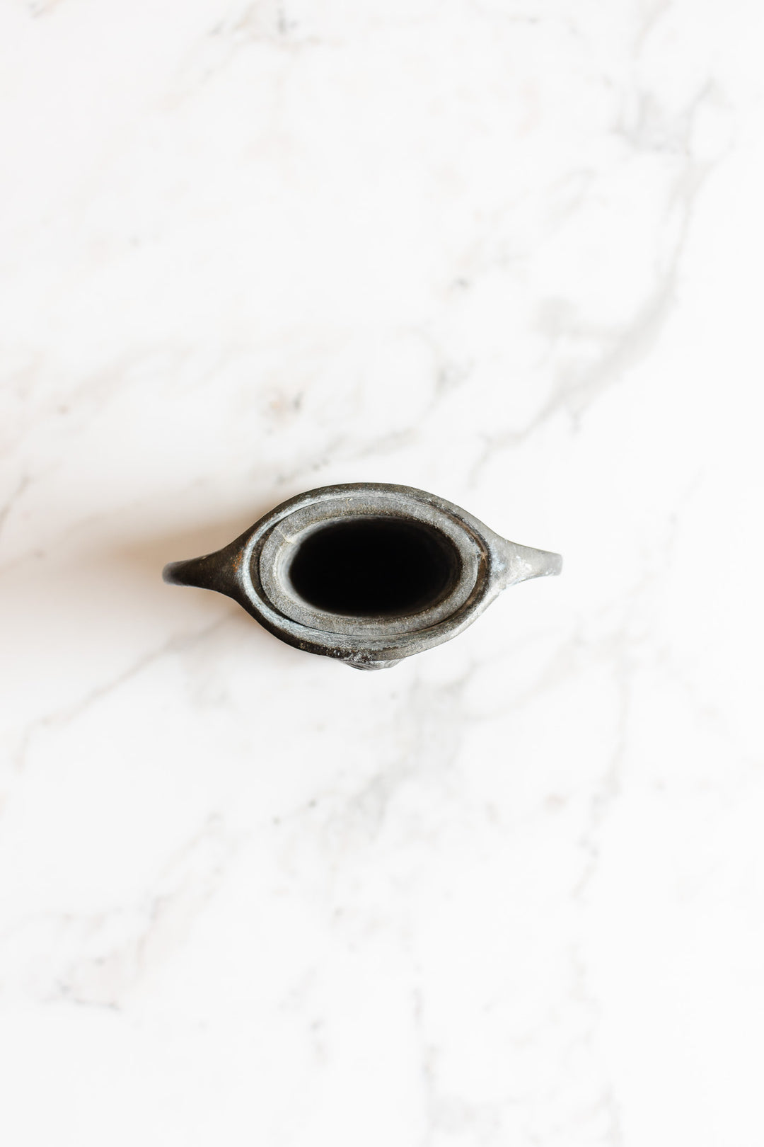 turn of the century French Ettlinger Frères pewter art nouveau vase