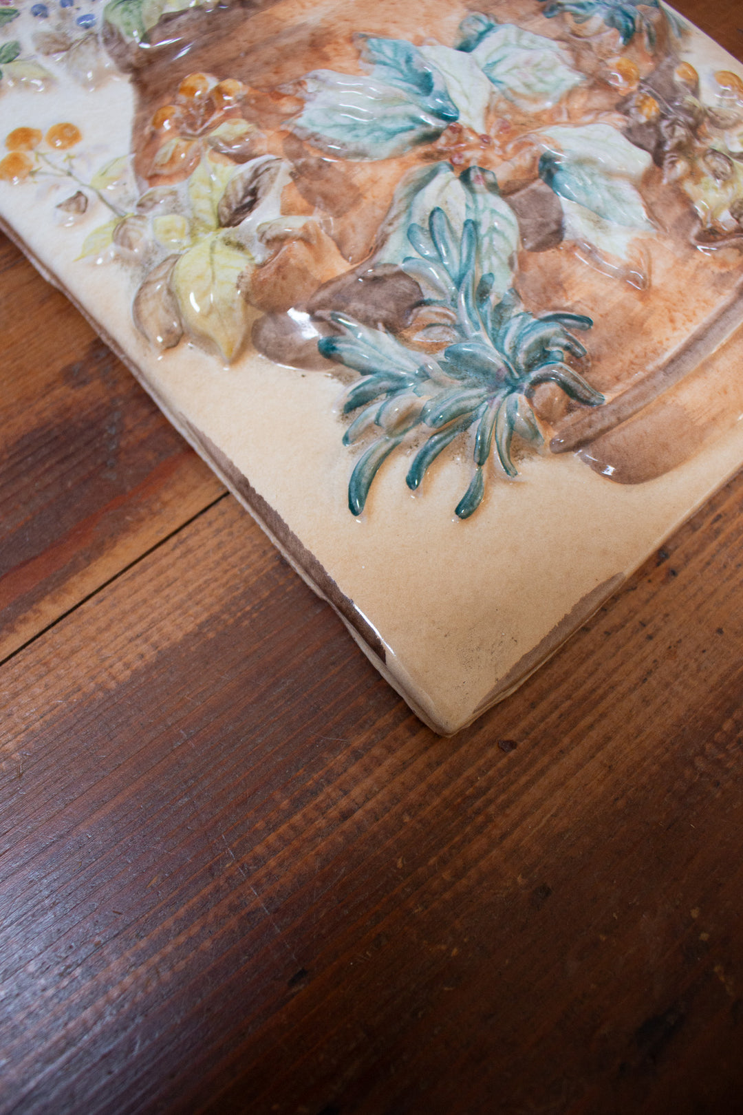 extra large vintage italian terra cotta tile