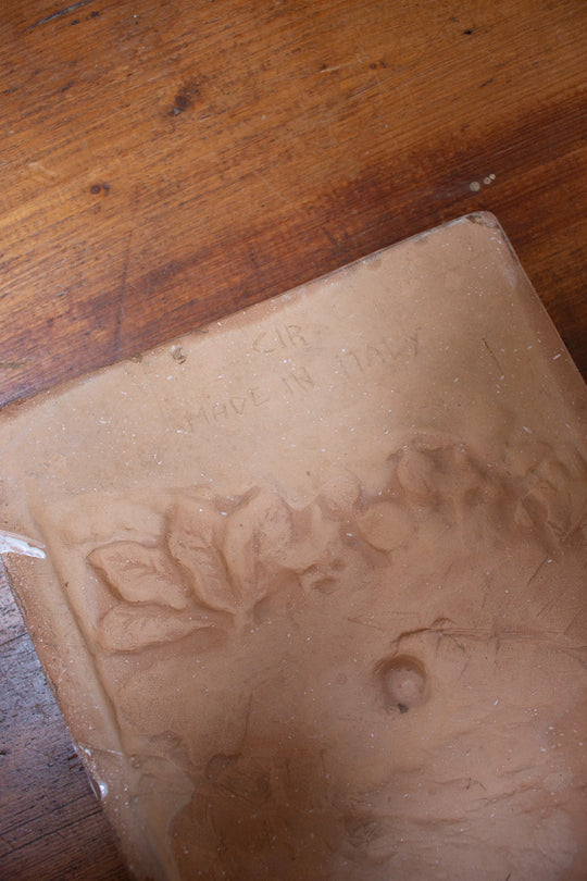 extra large vintage italian terra cotta tile