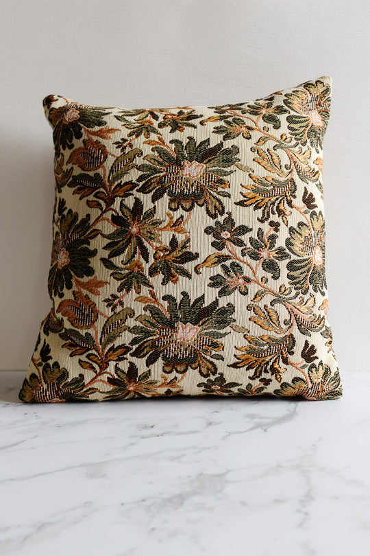midcentury french tapestry pillow