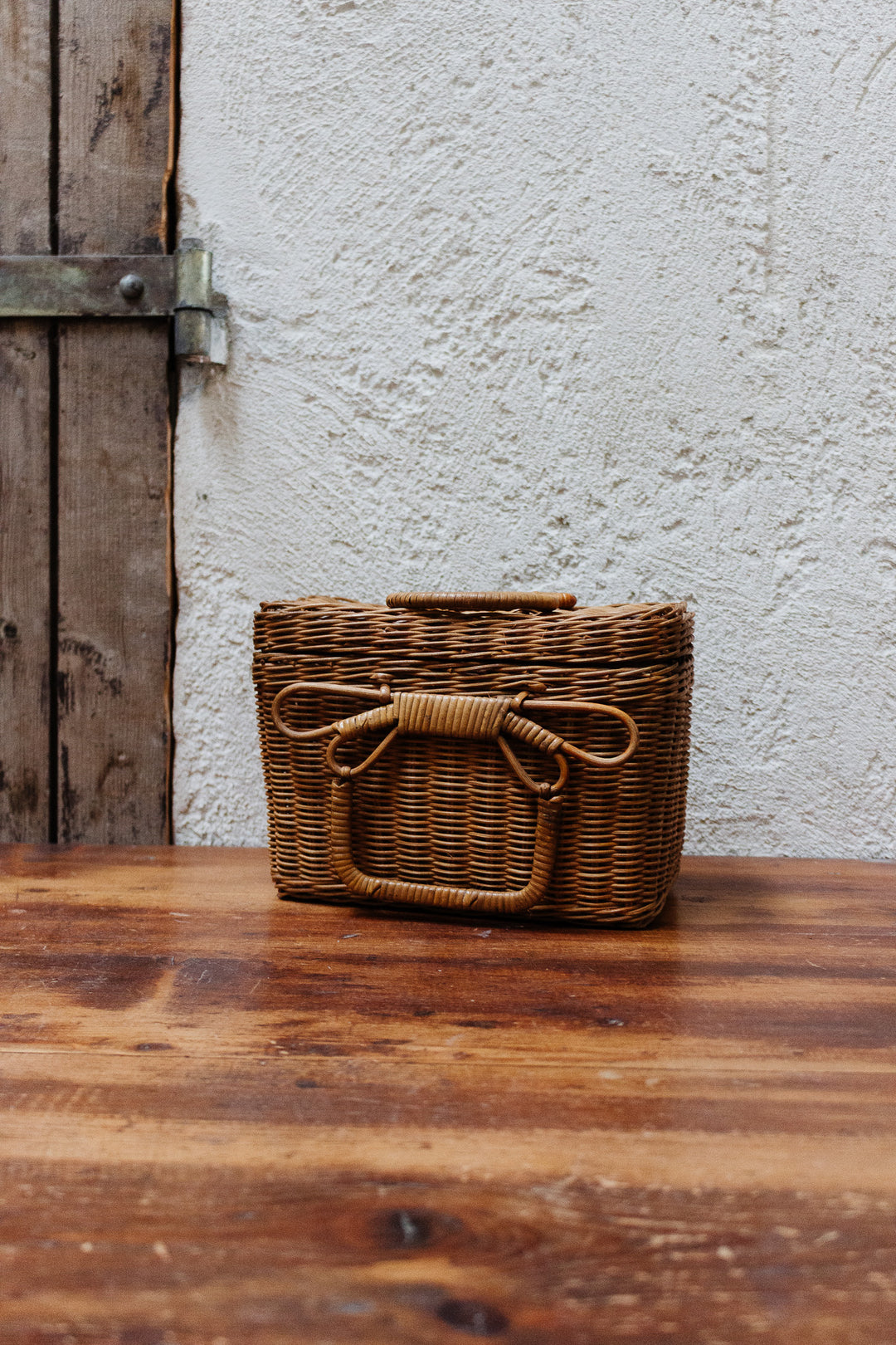 vintage french woven "mercerie valisette"