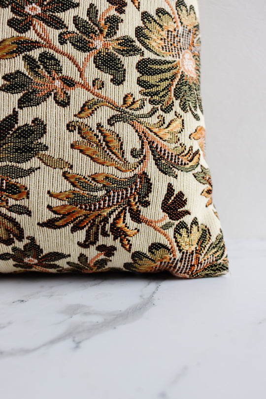 midcentury french tapestry pillow
