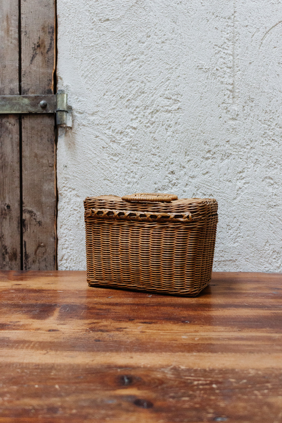 vintage french woven "mercerie valisette"