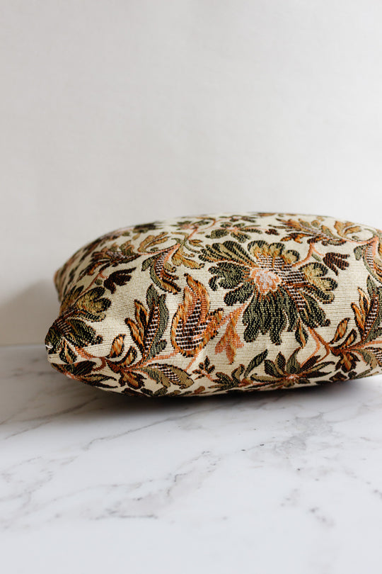 midcentury french tapestry pillow