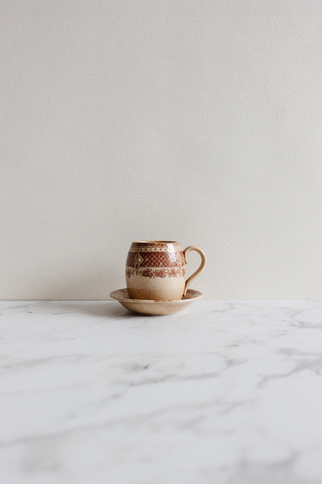 antique villeroy & boch demitasse and saucer