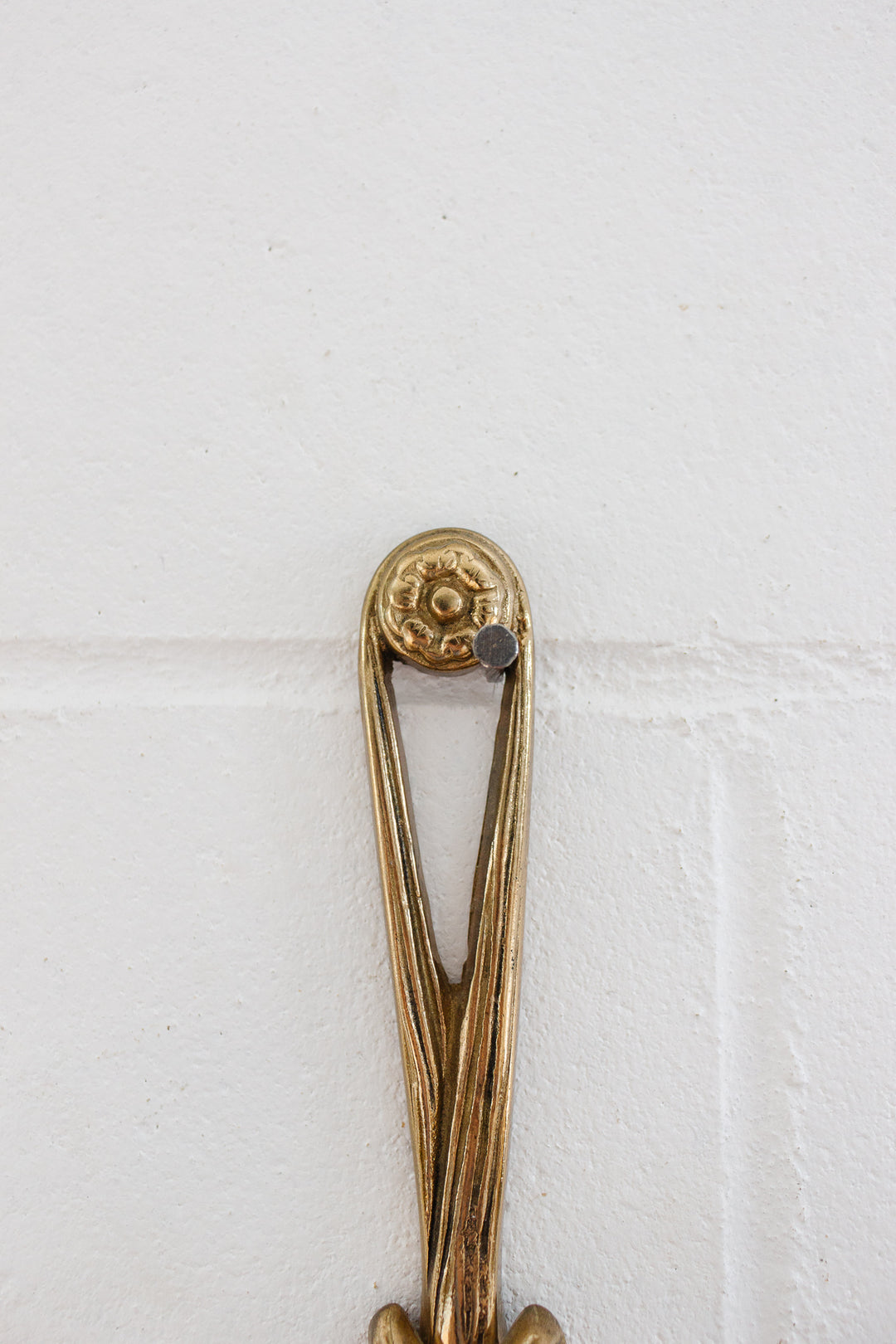 vintage french brass rope wall sconce