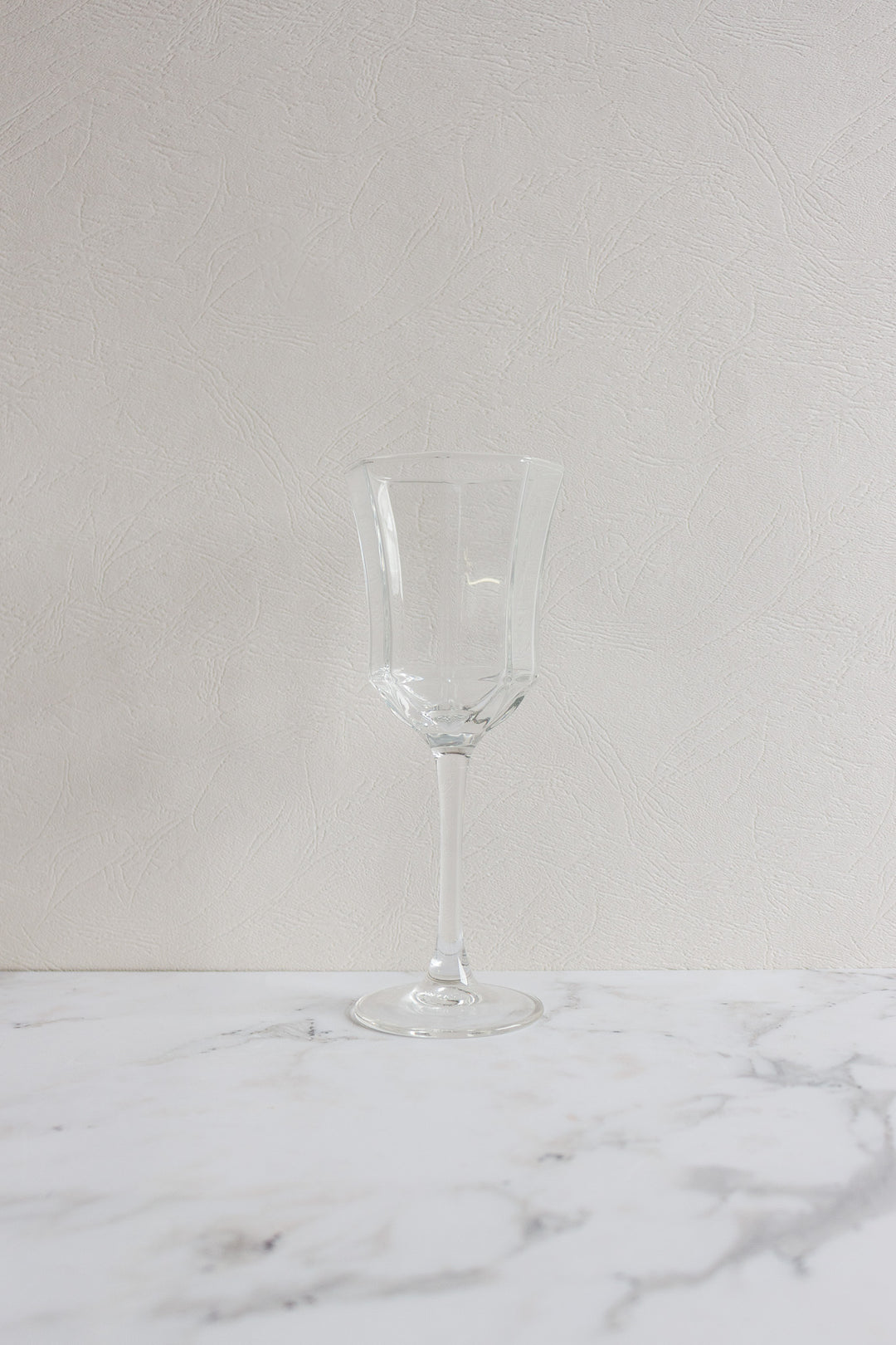 vintage french octagonal wine glasses, set of 4