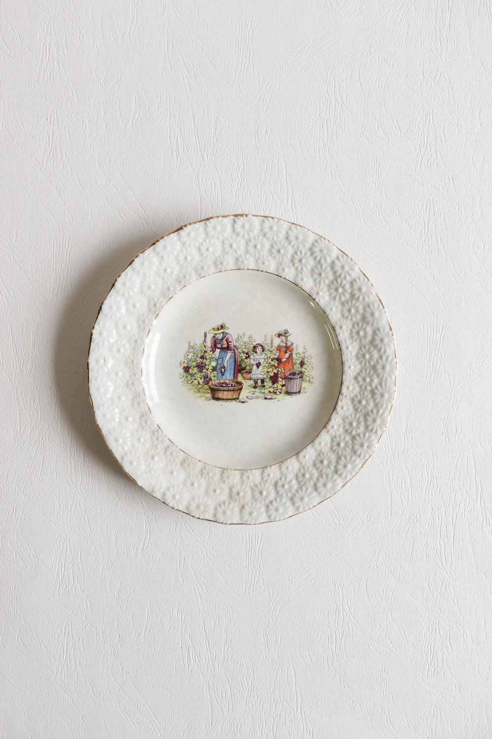 pair of faiencerie d'Onnaing plates circa 1890 - 1910