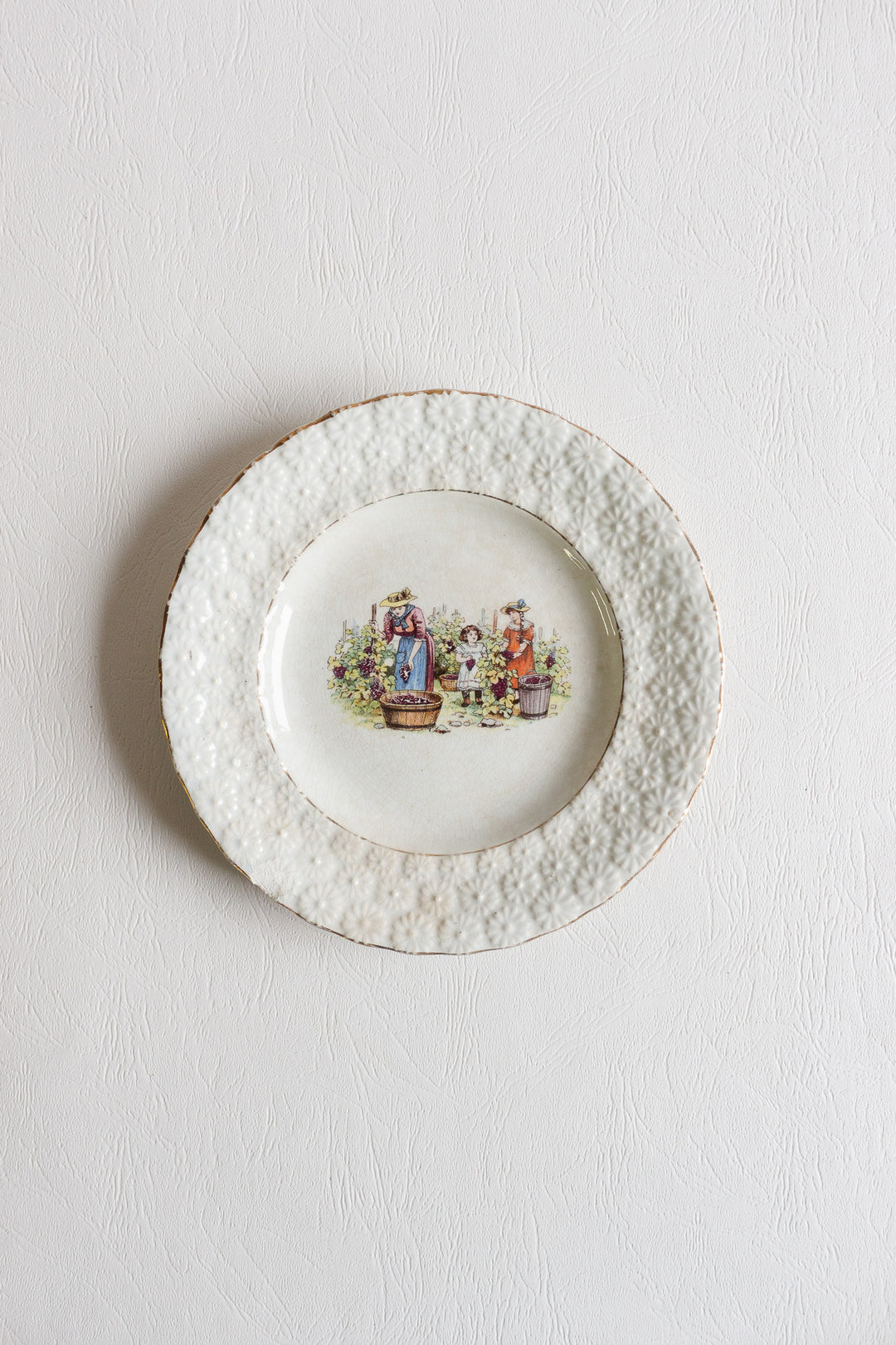 pair of faiencerie d'Onnaing plates circa 1890 - 1910