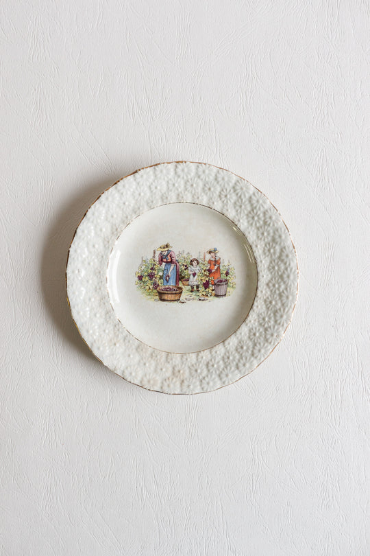 pair of faiencerie d'Onnaing plates circa 1890 - 1910