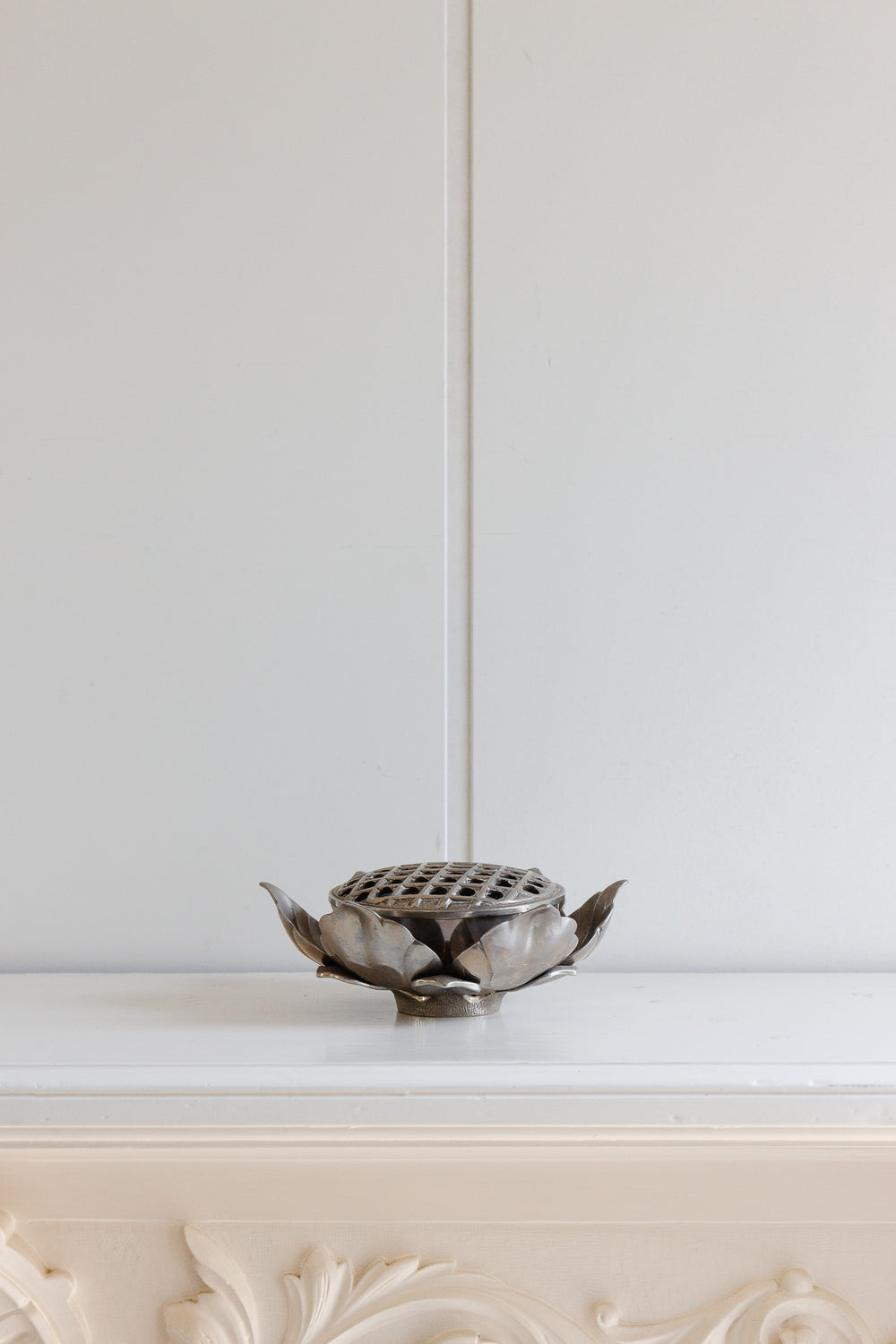 vintage french brass cigarette holder with removable petals