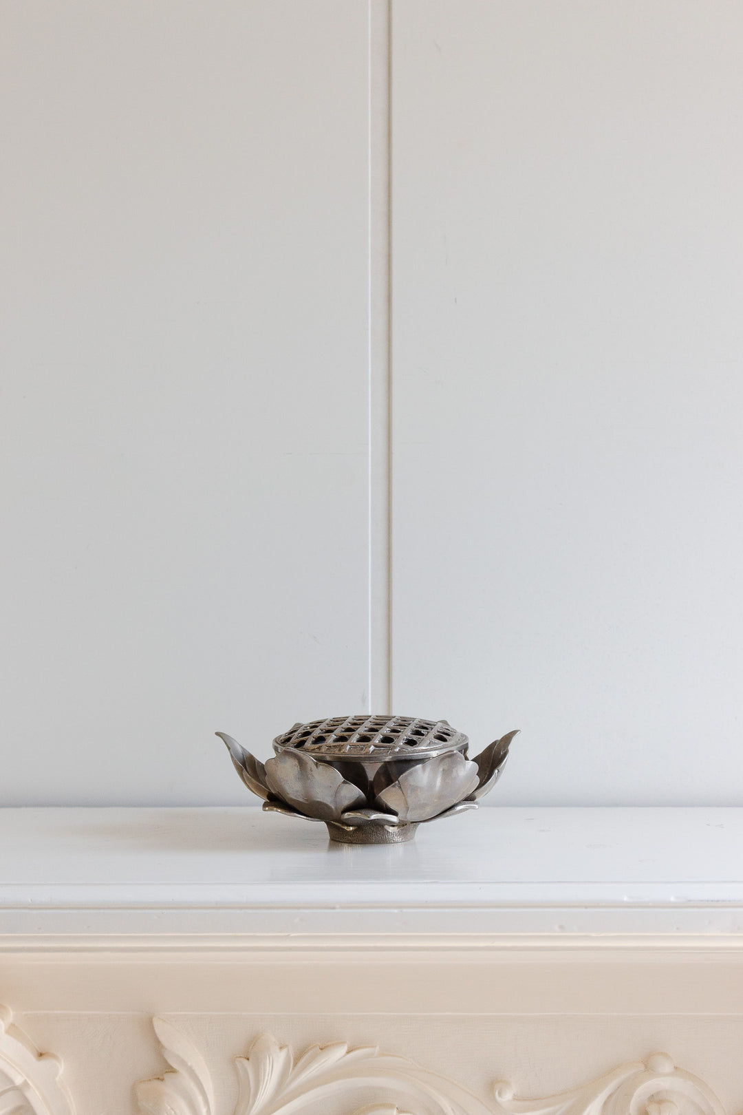 vintage french brass cigarette holder with removable petals