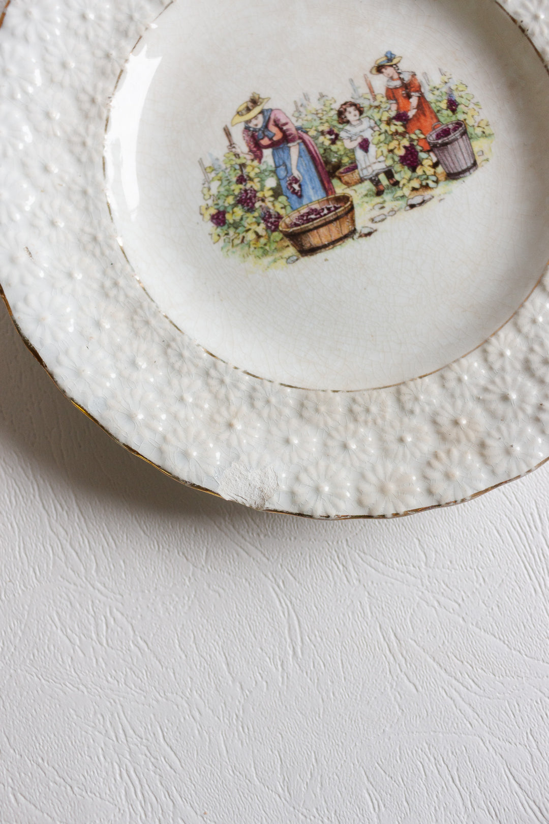pair of faiencerie d'Onnaing plates circa 1890 - 1910
