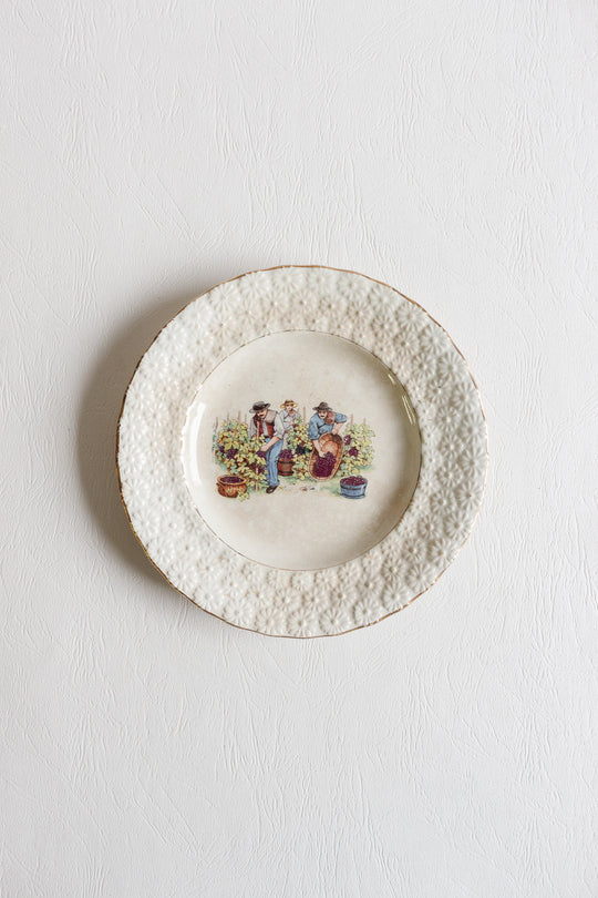 pair of faiencerie d'Onnaing plates circa 1890 - 1910