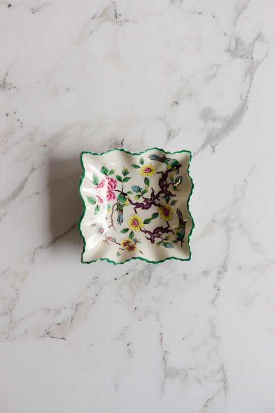 "Chinese rose" by old foley trinket dish