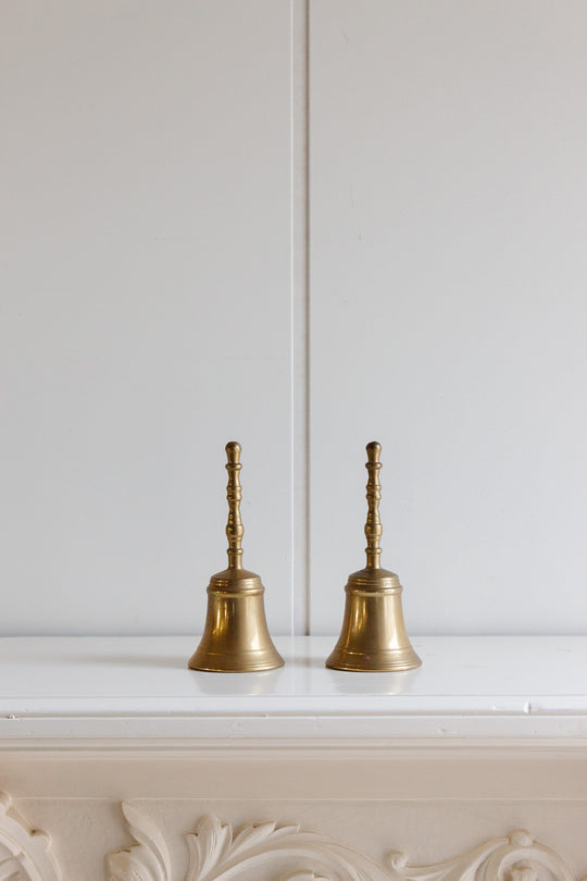 vintage french brass altar bell