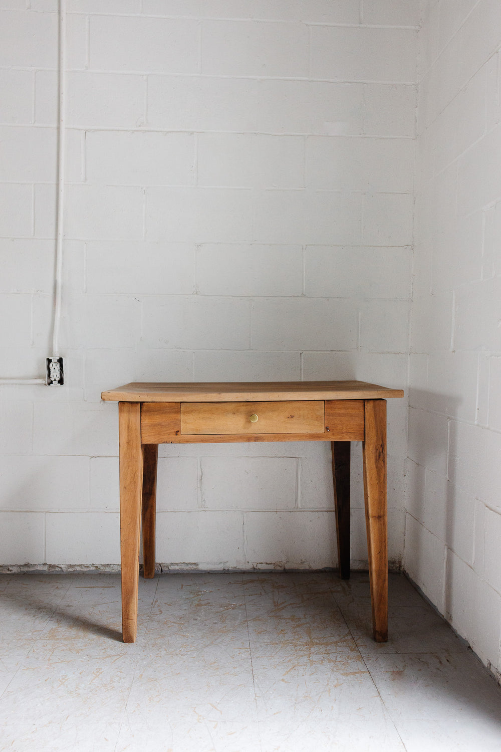 turn of the century French walnut farmhouse table