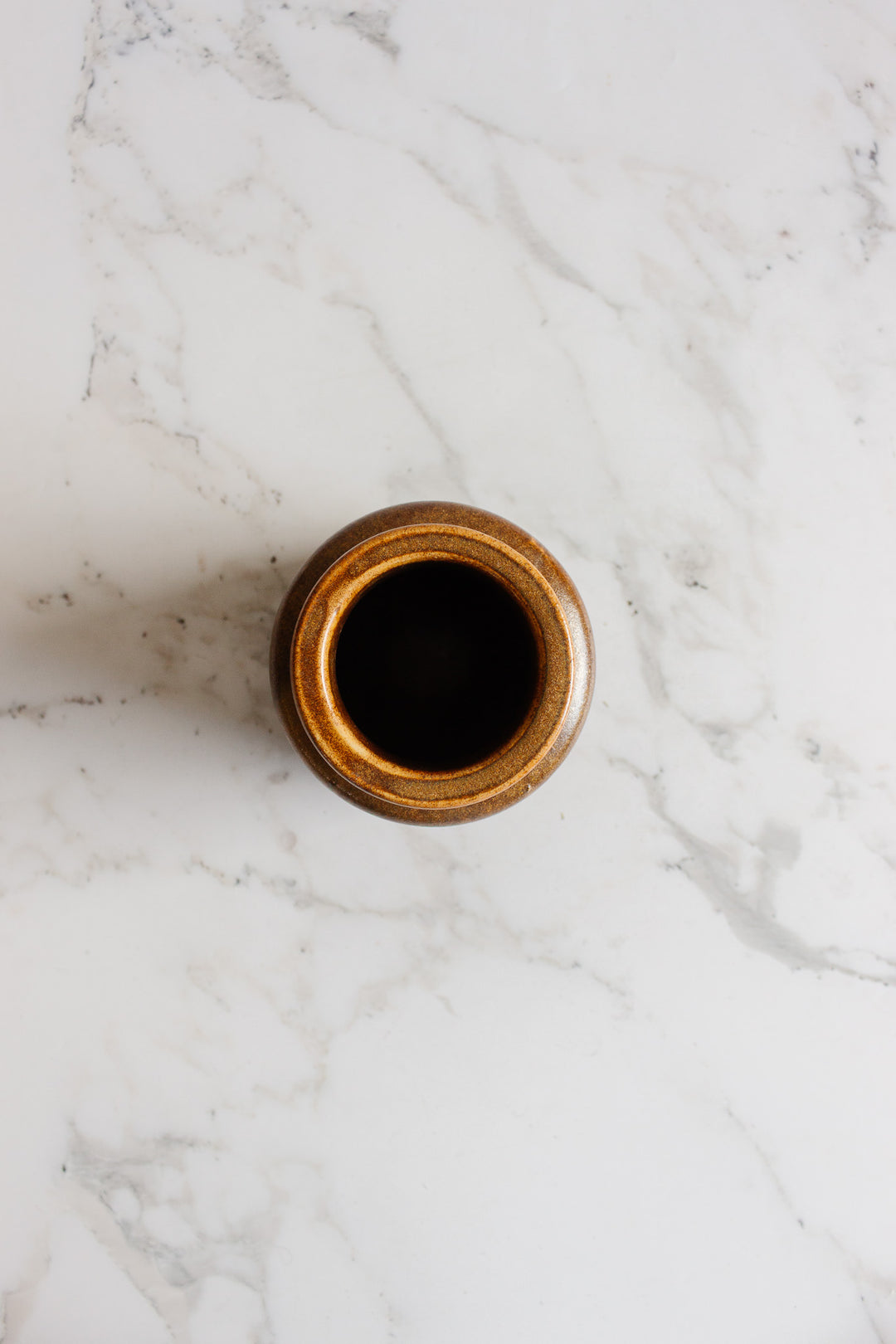 vintage french brown mustard jar