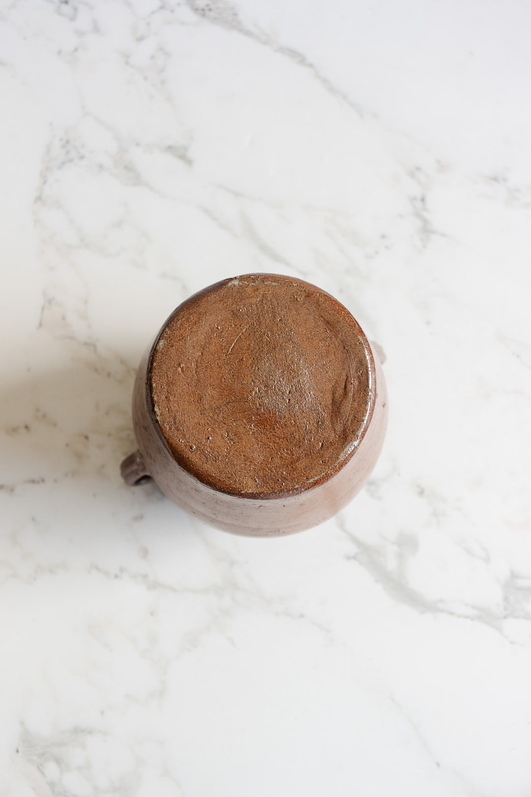 antique french stoneware "12" pot