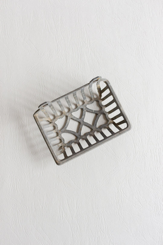antique french enamel soap dish