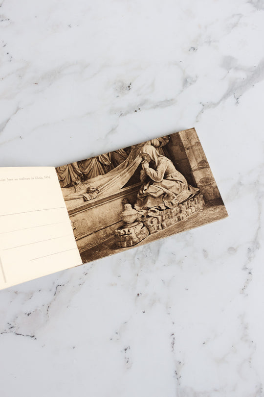 antique french 1930s Avignon postcard book
