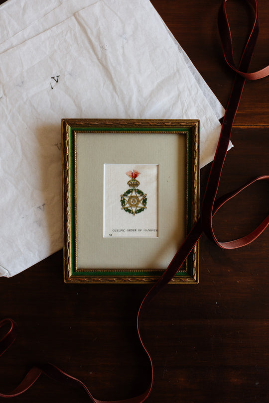 antique 1910 framed tobacco silk ii