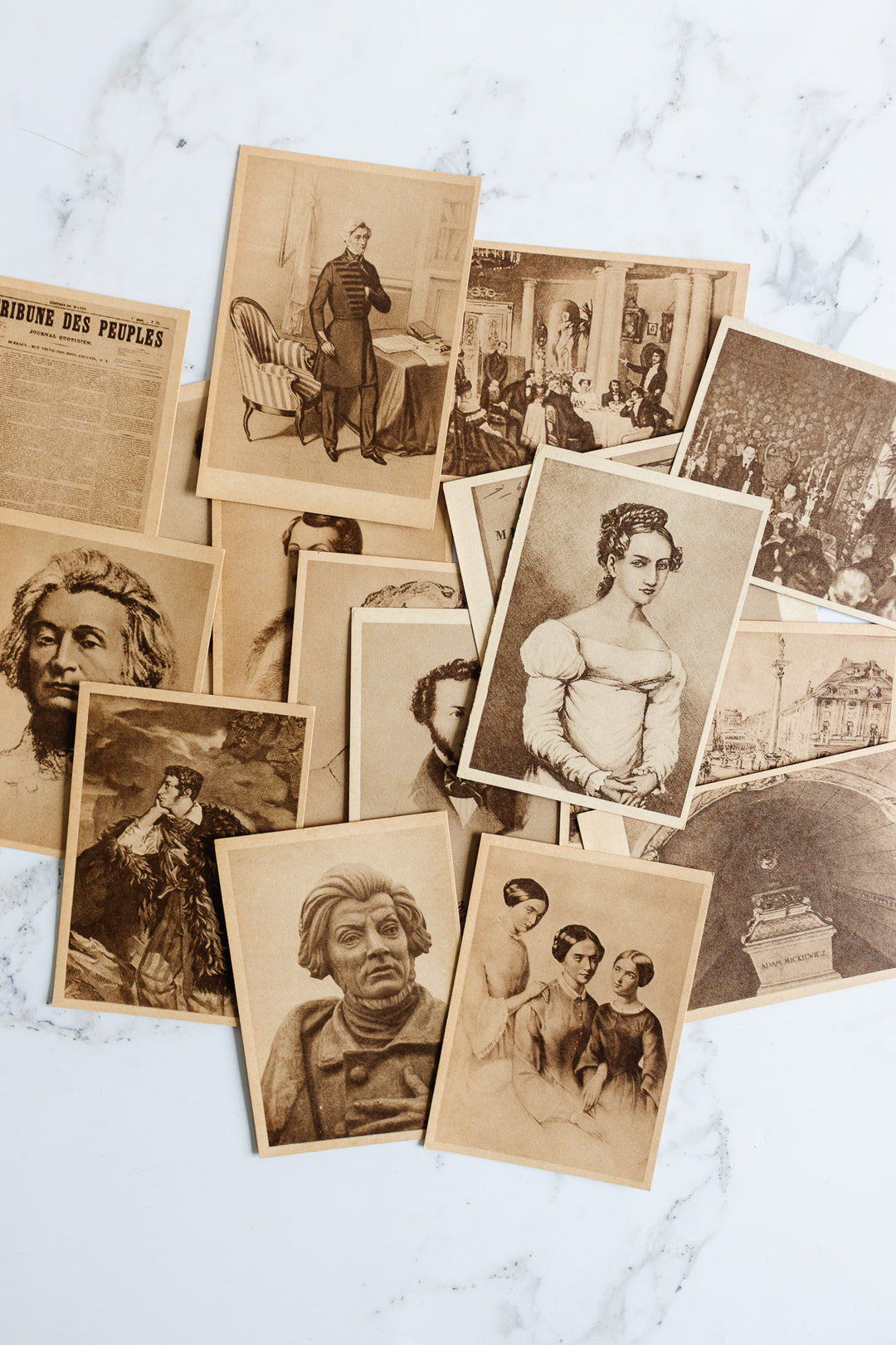 antique french 1930s Avignon postcard book