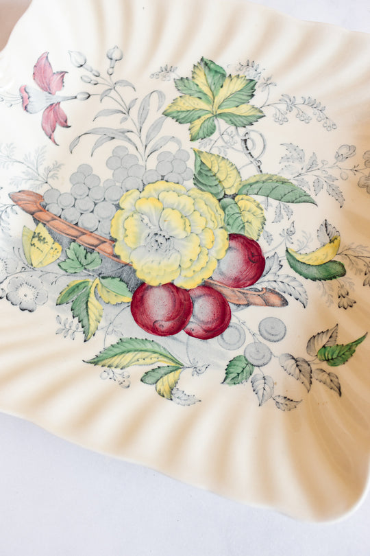 midcentury royal doulton "the kirkwood" square tray