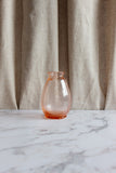 midcentury French rosaline pink glass vase