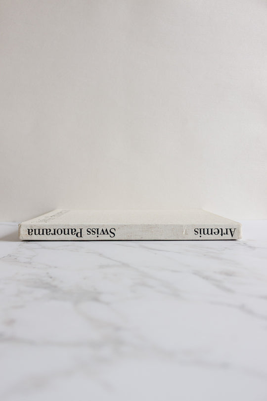 "Swiss panorama" vintage linen bound coffee table book